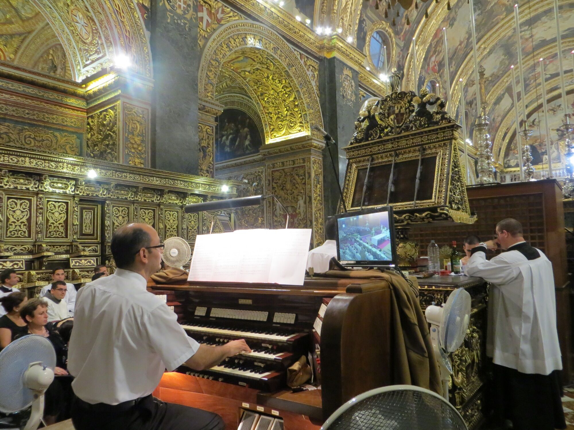 Gino Mule Stagno at St John's Co-Cathedral - July 2014 1