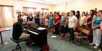 TNCS rehearsal with Schola Cantorum Jubilate under the baton of Mro Wayne Marshall