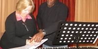 Shirley Helleur with Mro Wayne Marshall - March 2015